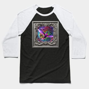 Framed Hummingbird 001 Baseball T-Shirt